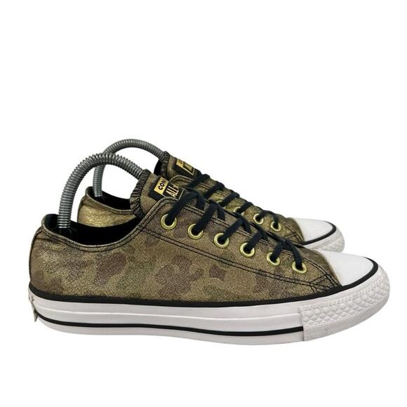 Converse Women’s All Star Chuck Taylor Gold Camouflage Sneakers Size 8 - Picture 1 of 8